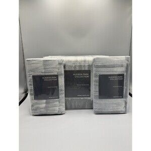 Hudson Park Brushed Texture Stripe FULL / QUEEN Duvet Cover + 2 Standard Shams